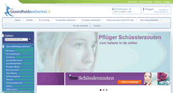 Desktop Screenshot of gezondheidswebwinkel.nl