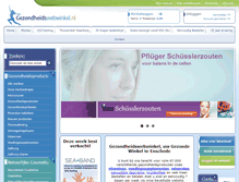 Tablet Screenshot of gezondheidswebwinkel.nl
